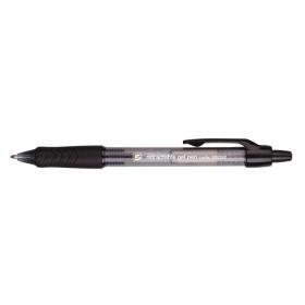 5 Star Retractable Gel Rollerball 0.7mm Tip 0.4mm Line Black (Pack of 12) 930392 FS930392