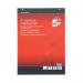 5 Star Office Flipchart Pad Self-adhesive 30 Sheets A1 (Pack of 2) FS930512