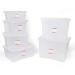 5 Star Office Storage Box Plastic with Lid Stackable 32 Litre Clear 930671