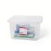 5 Star Office Storage Box Plastic with Lid Stackable 22 Litre Clear 930677