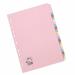 5 Star Office Subject Dividers 20-Part Recycled Card Multipunched 155gsm A4 Assorted (Pack of 10) FS932211