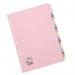 5 Star Office Subject Dividers 20-Part Recycled Card Multipunched 155gsm A4 Assorted (Pack of 10) FS932211