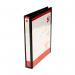 5 Star Office A4 Presentation Ring Binder Polypropylene 25mm 4D-Ring Black (Pack of 10) FS933007