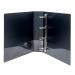 5 Star Office A4 Presentation Ring Binder Polypropylene 50mm 4D-Ring Black [Pack 10] 933074