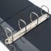 5 Star Office A4 Presentation Ring Binder Polypropylene 65mm 4D-Ring Black (Pack of 10) FS933104