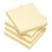 5 Star Eco Re-Move Recycled Notes Repositionable Pad of 100 Sheets 76x76mm Yellow (Pack of 12) FS934180