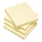 Recycled Sticky Notes Removable Yellow 76x76mm (Pack of 12) 934180 FS934180