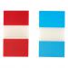 5 Star Office Index Flags 50 per Pack 25mm Red and Blue [Pack 2] 934198