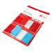 5 Star Office Index Flags 50 per Pack 25mm Red and Blue [Pack 2] 934198