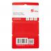 5 Star Office Index Flags 50 per Pack 25mm Red and Blue [Pack 2] 934198