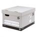 5 Star Facilities Fsc Storage Box With Lid Self-Assembly Extra Large W388Xd436Xh290Mm Grey [Box 10] 934215