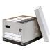 5 Star Facilities Fsc Storage Box With Lid Self-Assembly Extra Large W388Xd436Xh290Mm Grey [Box 10] 934215