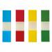 5 Star Office Index Flags 4 Bright Colours 12x45mm 35 Flags per Colour Assorted [Pack 5] 935452