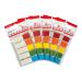 5 Star Office Index Flags 5 Bright Colours 12x45mm 20 Flags per Colour Assorted [Pack 5] 935458