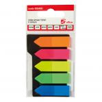 5 Star Office Index Arrow 5 Bright Colours 12x42mm 5 Packs of 20 Flags (Pack of 5) FS935460