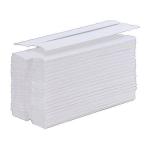 5 Star Facilities Hand Towel C-Fold One-Ply Recycled Size 230x310mm 200 Towels Per Sleeve White [Pack 12] 936512