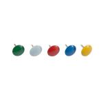 5 Star Office Drawing Pins Coloured Head Assorted [Box 100] 937106