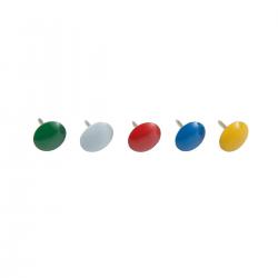 5 Star Office Drawing Pins Coloured Head Assorted (Pack of 100) FS937106