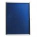 5 Star Glazed Noticeboard with Swing Door Locking Aluminium Frame Blue Felt 900x600mm FS937637