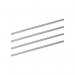 5 Star Office Risers for Letter Tray Chrome Plated 152mm (Pack of 4) FS938020