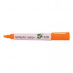 5 Star Eco Highlighter Chisel Tip 1-5mm Line Orange (Pack of 10) FS938059