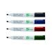 5 Star Eco Drywipe Marker Chlorine-free Chisel Tip 2-5mm Line Assorted [Pack 4] 938144