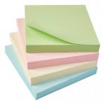 Sticky Notes Removable Pastel 76x76mm (Pack of 12) 938187 FS938187