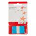 5 Star Office Standard Index Flags 25x45mm Blue (Pack of 5) FS938198