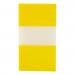 5 Star Office Standard Index Flags 50 Sheets per Pad 25x45mm Yellow [Pack 5] 938209