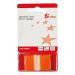 5 Star Office Standard Index Flags 50 Sheets per Pad 25x45mm Orange [Pack 5] 938217