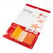 5 Star Office Standard Index Flags 50 Sheets per Pad 25x45mm Orange [Pack 5] 938217