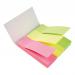 5 Star Office Index Neon Paper Page Markers 25x76mm 100 Sheets per Pad Assorted (Pack 1) 938245