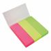 5 Star Office Index Neon Paper Page Markers 25x76mm 100 Sheets per Pad Assorted FS938245