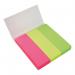 5 Star Office Index Neon Paper Page Markers 25x76mm 100 Sheets per Pad Assorted FS938245
