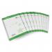 5 Star Eco Spiral Pad Ruled Recycled Margin Perforated 4 Holes 100pp A4+ Green/White (Pack of 10) FS938276