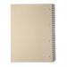 5 Star Eco Spiral Pad Ruled Recycled Margin Perforated 4 Holes 100pp A4+ GreenWhite (Pack of 10) FS938276