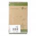 5 Star Eco Shorthand Pad Wirebound 70gsm Ruled 160pp 127x200mm Green & Buff [Pack 10] 938287