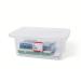 5 Star Office Storage Box Plastic with Lid Stackable 15 Litre Clear 938500