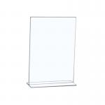5 Star Office Sign Holder Portrait Stand Up A4 Clear FS938543