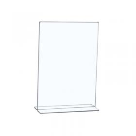 5 Star Sign Holder Portrait Stand Up A4 Clear 938543 FS938543