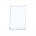 5 Star Office Sign Holder Portrait Stand Up A4 Clear FS938543