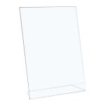 5 Star Office Sign Holder Portrait Slanted A4 Clear FS938546