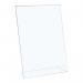 5 Star Office Sign Holder Portrait Slanted A4 Clear FS938546