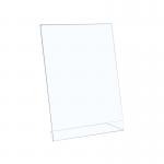 5 Star Office Sign Holder Portrait Slanted A4 Clear FS938546