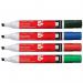 5 Star Office Drywipe Marker XyleneToluene-free Chisel Tip 2-5mm Line Wallet Assorted (Pack of 6) FS938640