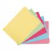 5 Star Office Subject Dividers 5-Part Recycled Card Multipunched 4 Holes 155gsm Landscape A3 Assorted 938758