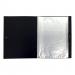 5 Star Office Display Book Hardback Cover Polypropylene 100 Pockets A4 Black 938813