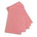 5 Star Facilities Wave Line Mid-weight Cleaning Cloth 40gsm W500xL300mm Red [Pack 50] 939298