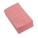 5 Star Facilities Wave Line Mid-weight Cleaning Cloth 40gsm W500xL300mm Red [Pack 50] 939298