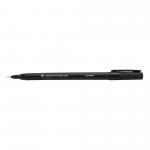 5 Star Office Permanent Marker Fine Tip 0.5mm Line Black [Pack 10] 939949